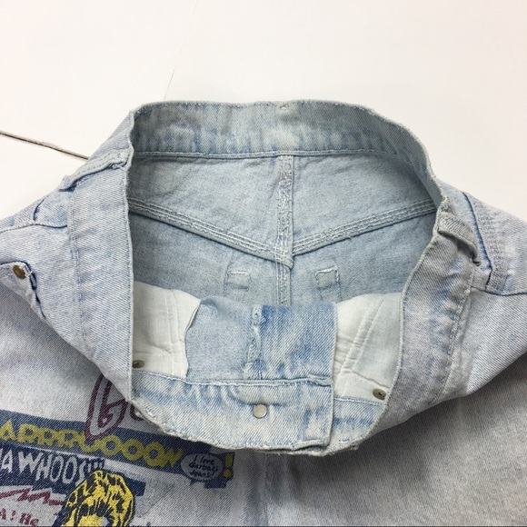 Vintage GARBATI Jeans High Rise Print Denim Short - Picture 5 of 8